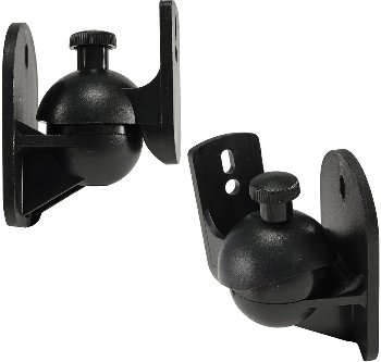 Wandhalter für Lautsprecher "CT-2 Black", dreh-/neigbar,max.3,5kg, schwarz, Paar