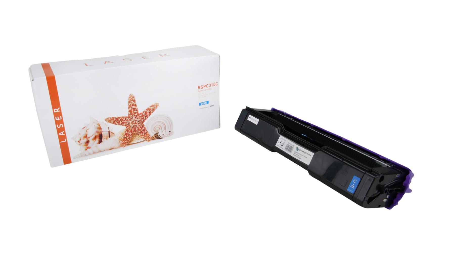 SPC310C alternativ Toner cyan für Ricoh / 406480 / 6.000 Seiten