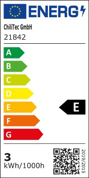 LED-Einbauleuchte "Flat-26" neutralweiß, 80x26mm, 3W, 390lm, Edelstahl gebürstet