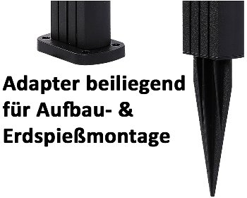 LED Solar Wegeleuchte "SWL-78" IP44, 63cm, Dämmerungssensor, 3000k warmweiß