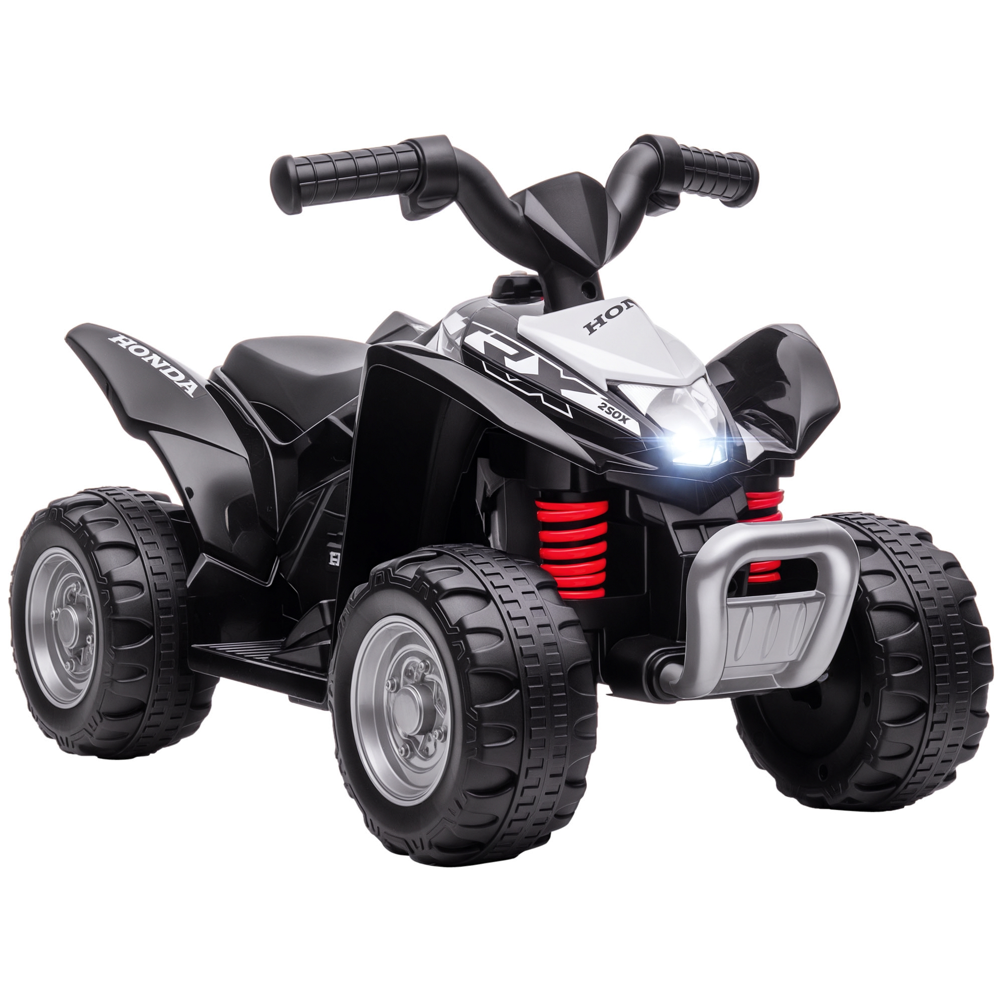 Kinderquad, 2,8 km/h, LED-Scheinwerfer, für 1,5-3 Jahre, schwarz, 65,5 x 38,5 x 43,5cm