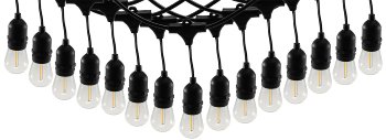 Biergarten-Lichterkette "CT-BGL 15", 1,5 + 12,5m, 15x Filamentlampe 0,8W
