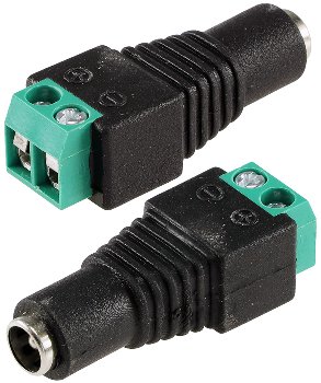 Anschluss-Adapter für LED-Stripes, Lüsterklemme auf 5,5/2,1mm Kupplung