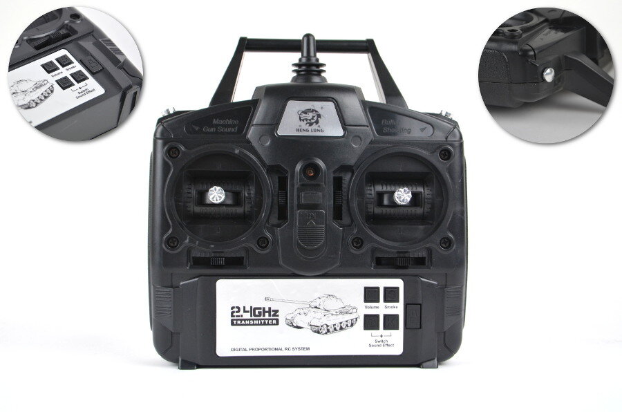 Fernsteuerung für Heng Long Panzer - 2,4Ghz - Version 7.0