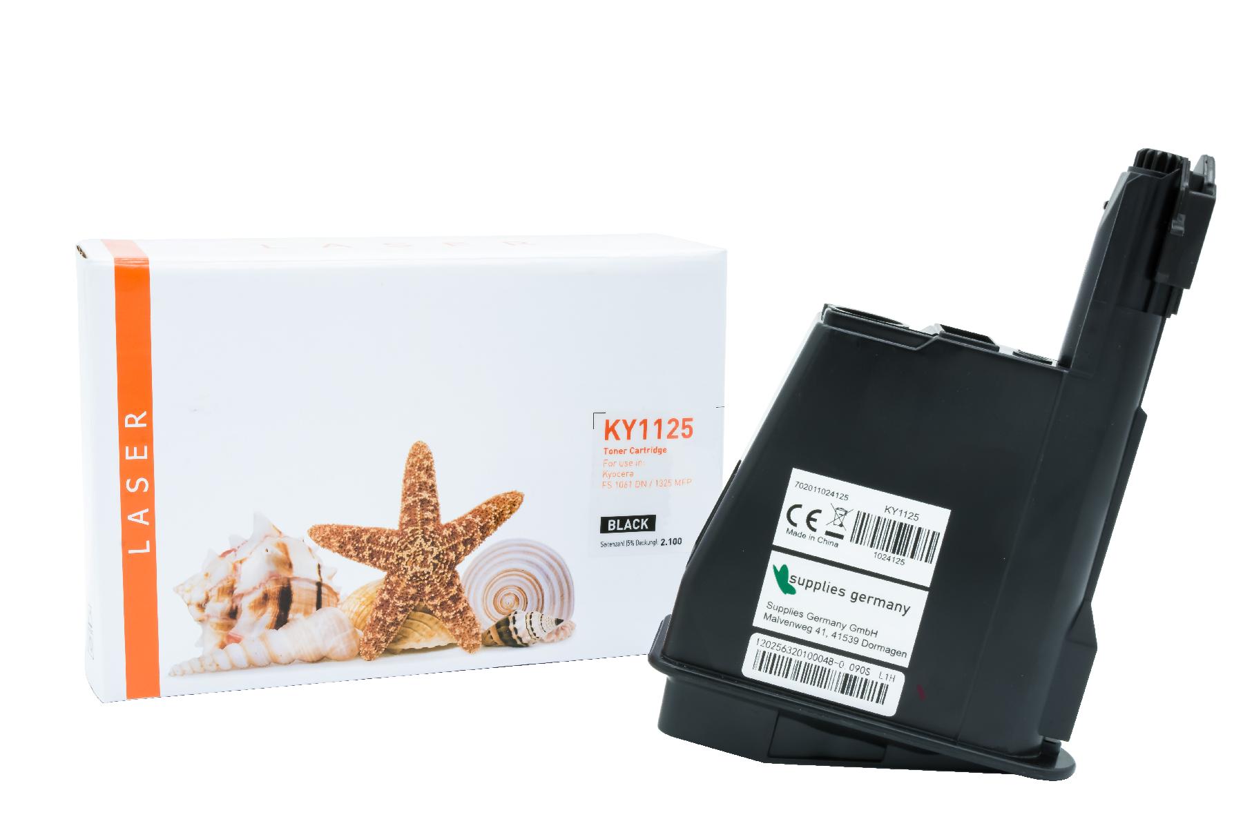 TK1125 alternativ Toner schwarz für Kyocera / TK1125 / 2.100 Seiten