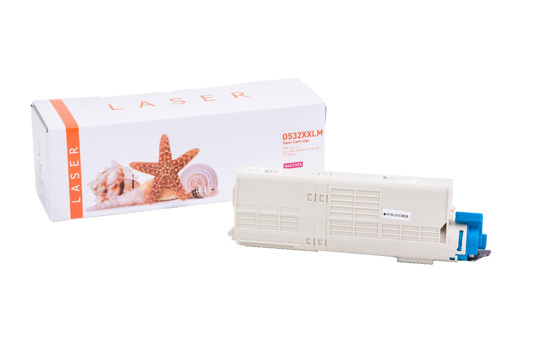 C532XXLM alternativ Toner Magenta für Oki / 46490606 / 6.000 Seiten