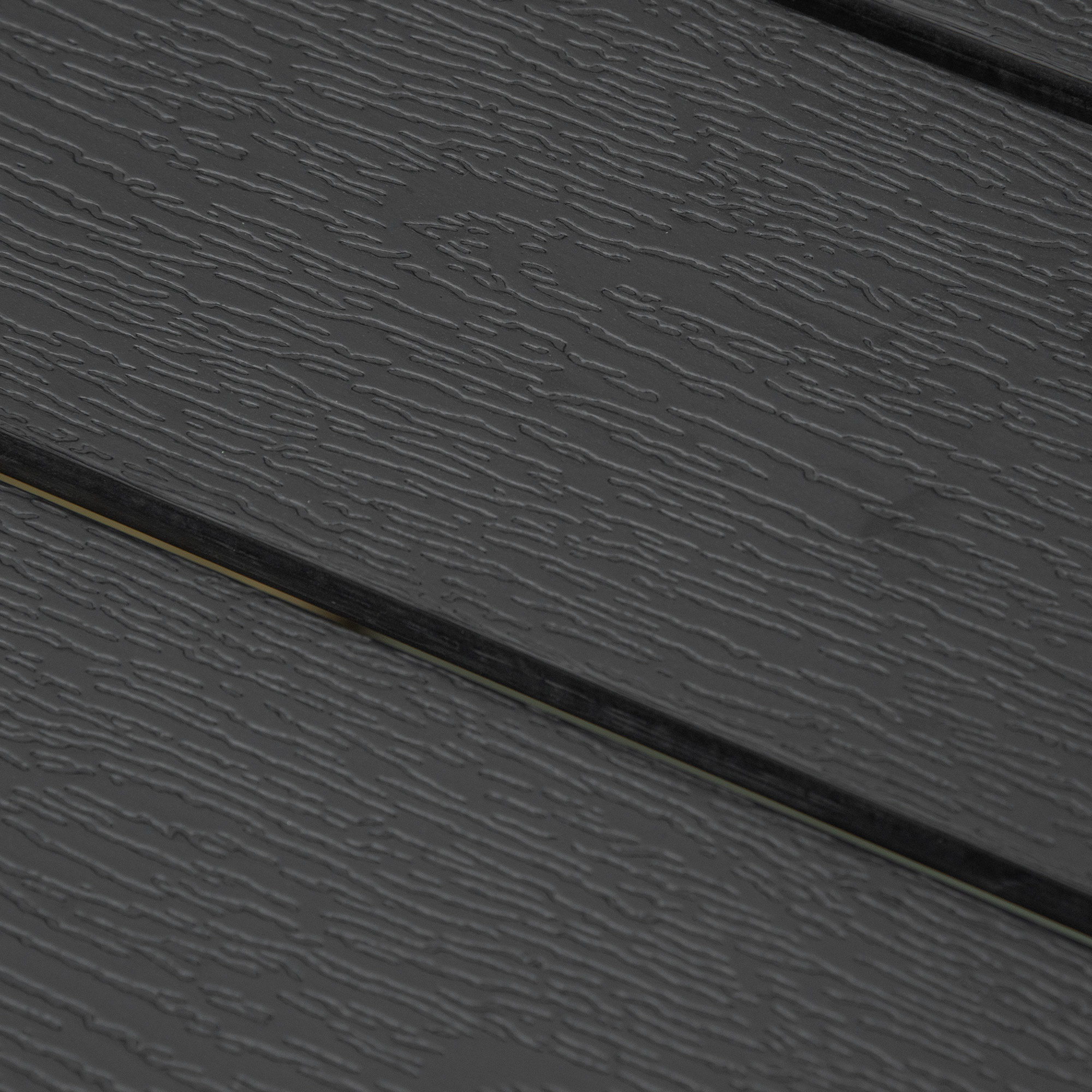 Gartentisch Kunststoff 190 x 84,5 x 72 cm Wetterfest, Holz Optik, Holzstrukur, rutschfest Buffettisch Campingtisch Balkontisch Terrassentisch Outdoor Esstisch für Garten, Balkon Schwarz