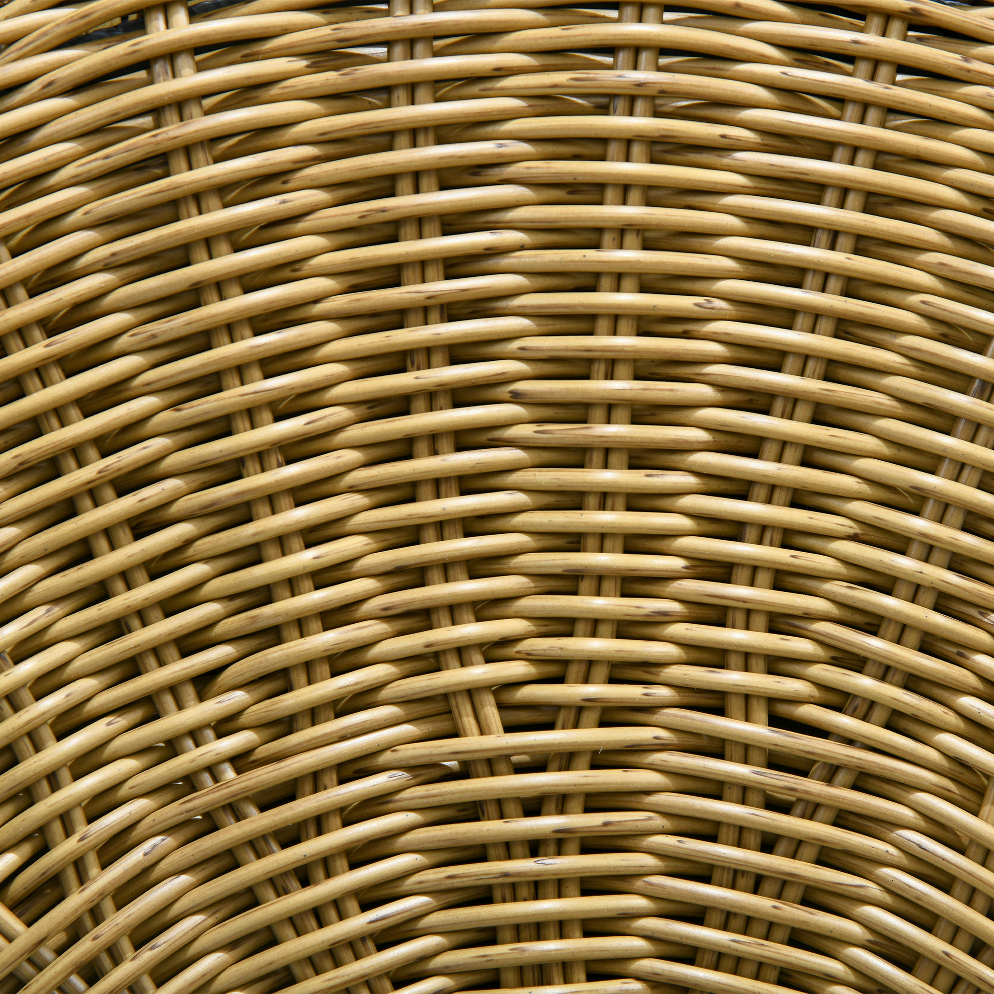 2er-Set Gartentische Balkontische, Boho-Stil, wetterbeständig, Schwarz + Khaki