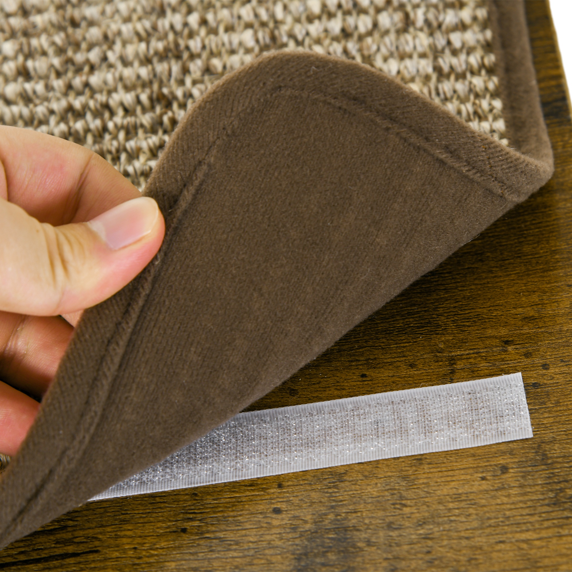 Katzentreppen-Set, Kletterwand, 8-teilig, bis 8 kg, robust, Braun/Cremeweiß