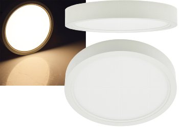 LED Deckenleuchte "Santano 12w", Ø 17cm, 12W, 1320lm, 3000K warmweiß LED Deckenleuchte "Santano 12w", Ø 17cm, 12W, 1320lm, 3000K warmweiß