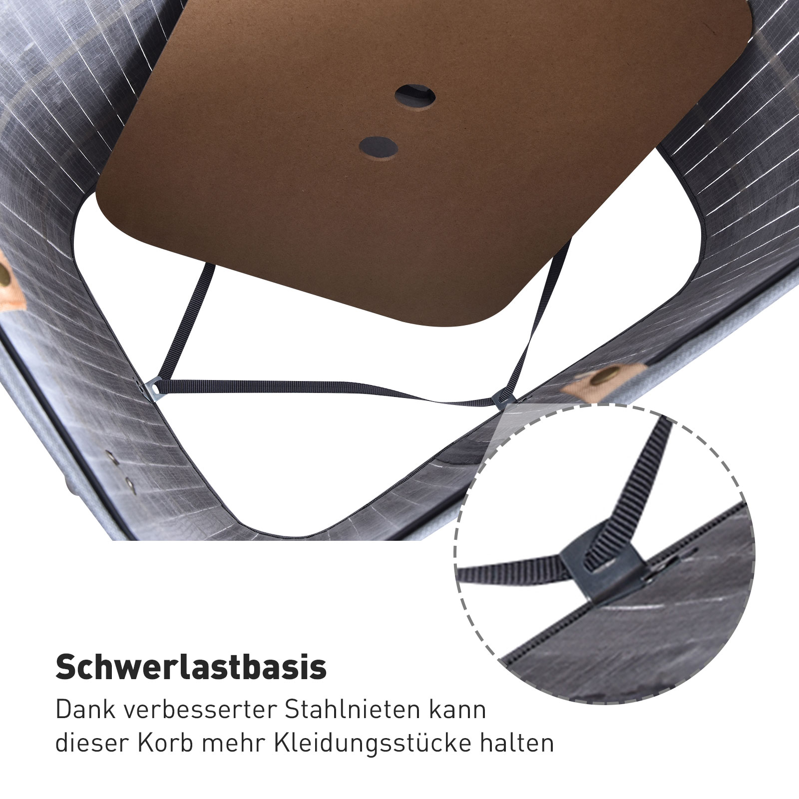 Wäschekorb schmal mit Deckel 72L Wäschesammler mit Griff, herausnehmbarer Wäschesack, Wäschebox für Waschküche Schlafzimmer Badezimmer, Grau