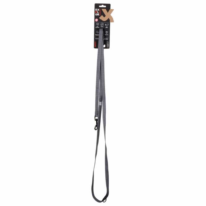 Duvoplus Trainingsleine EXPLOR Ultimate Fit Safety - Silver Reflective - 220cm - 25mm