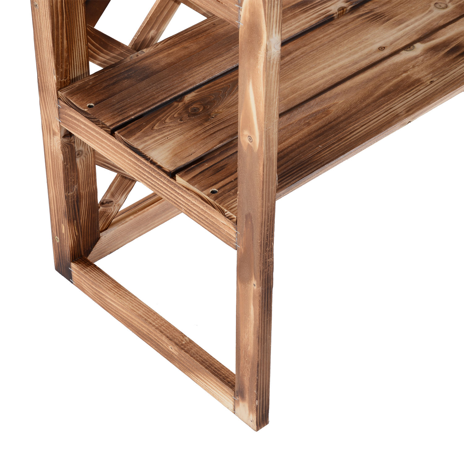 Blumenständer Blumenregal Pflanzregal Blumenbank 3 Etagen Tannenholz (Modell8)