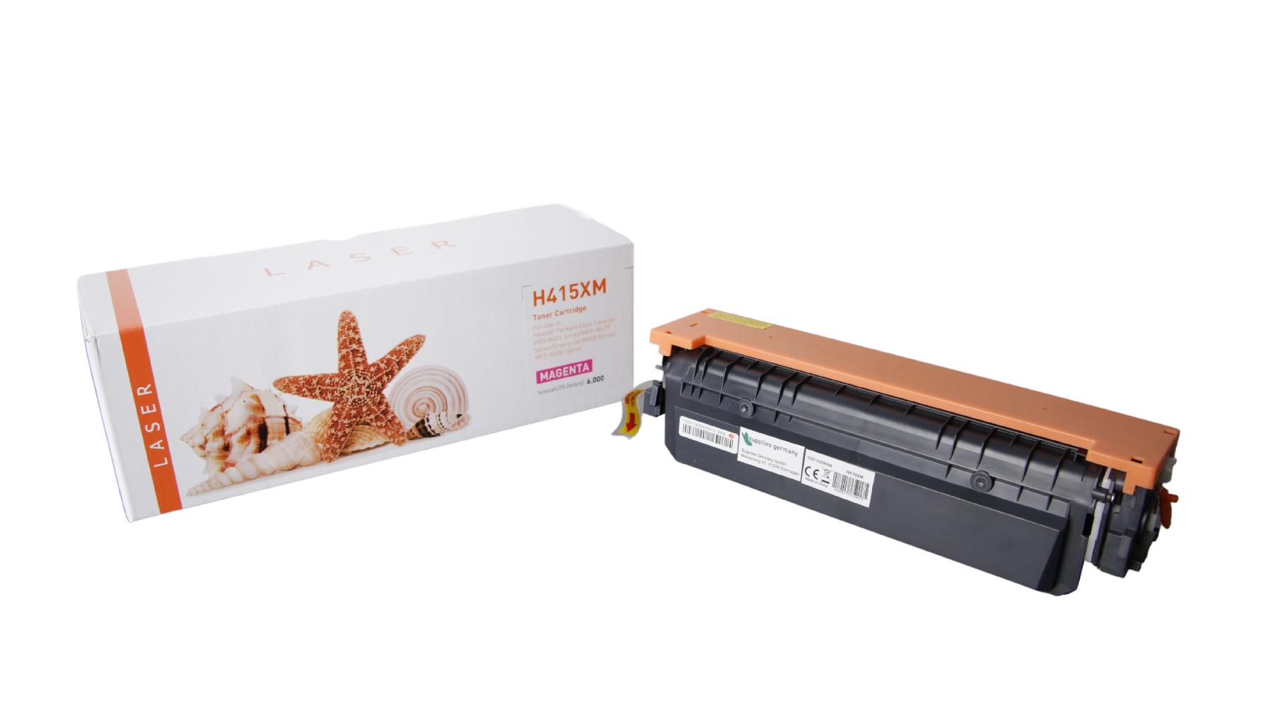 415XM alternativ Toner Magenta für HP / W2033X / 6.000 Seiten