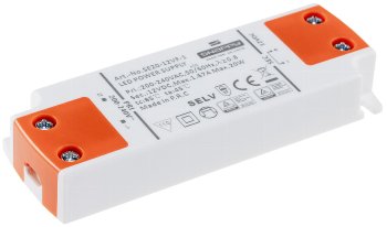 LED-Trafo "CT-SL20" SlimLine 0,5-20W, Ein 180-264V, Aus 12V= Konstantspannung LED-Trafo "CT-SL20" SlimLine 0,5-20W, Ein 180-264V, Aus 12V= Konstantspannung