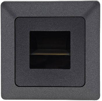 MILOS LED-Einbauleuchte "COB" Anthrazit, 80x80mm, 3000k, warmweiß, 55Lumen