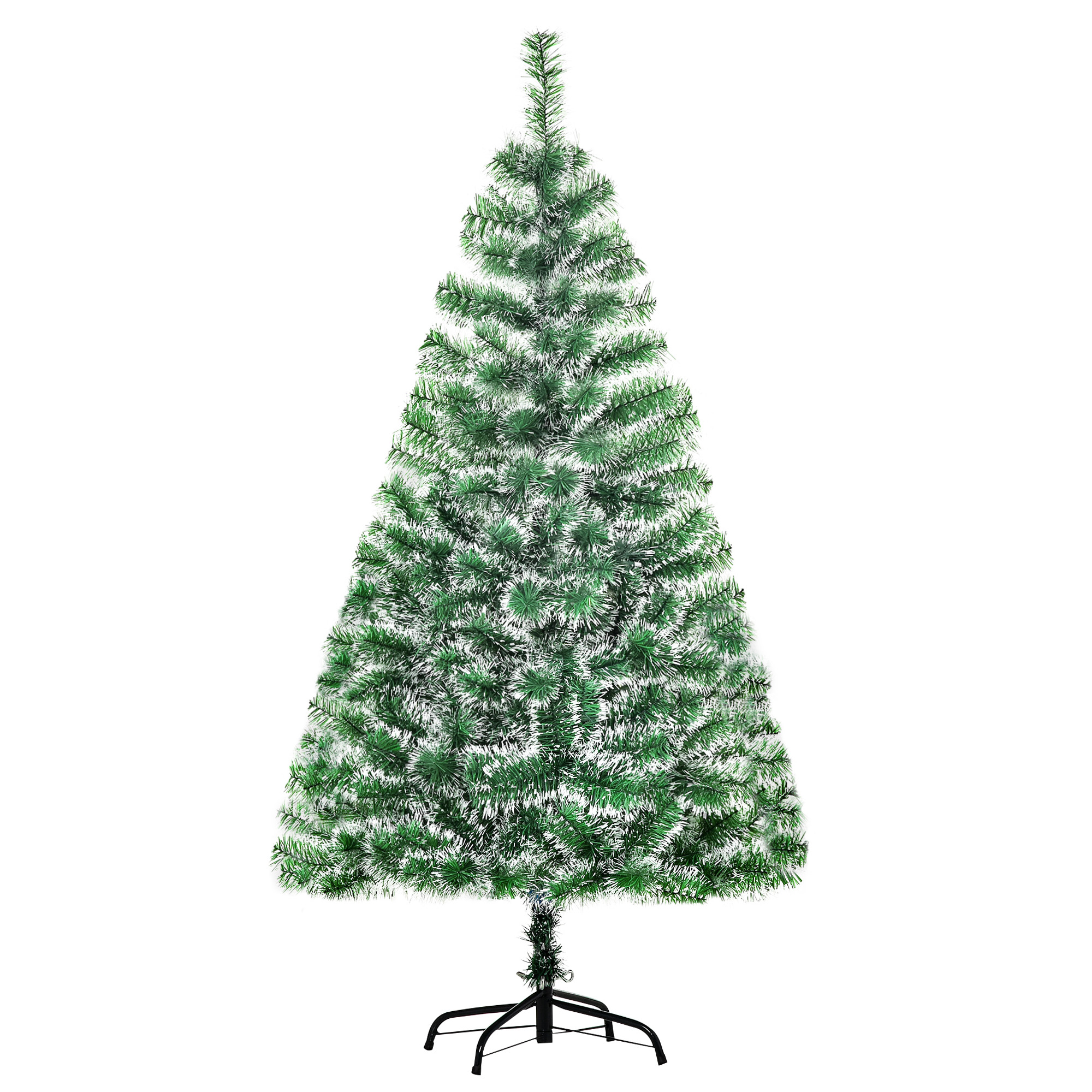 Weihnachtsbaum 1,5 m Christbaum Tannenbaum 416 Äste Metallfuß PET Grün