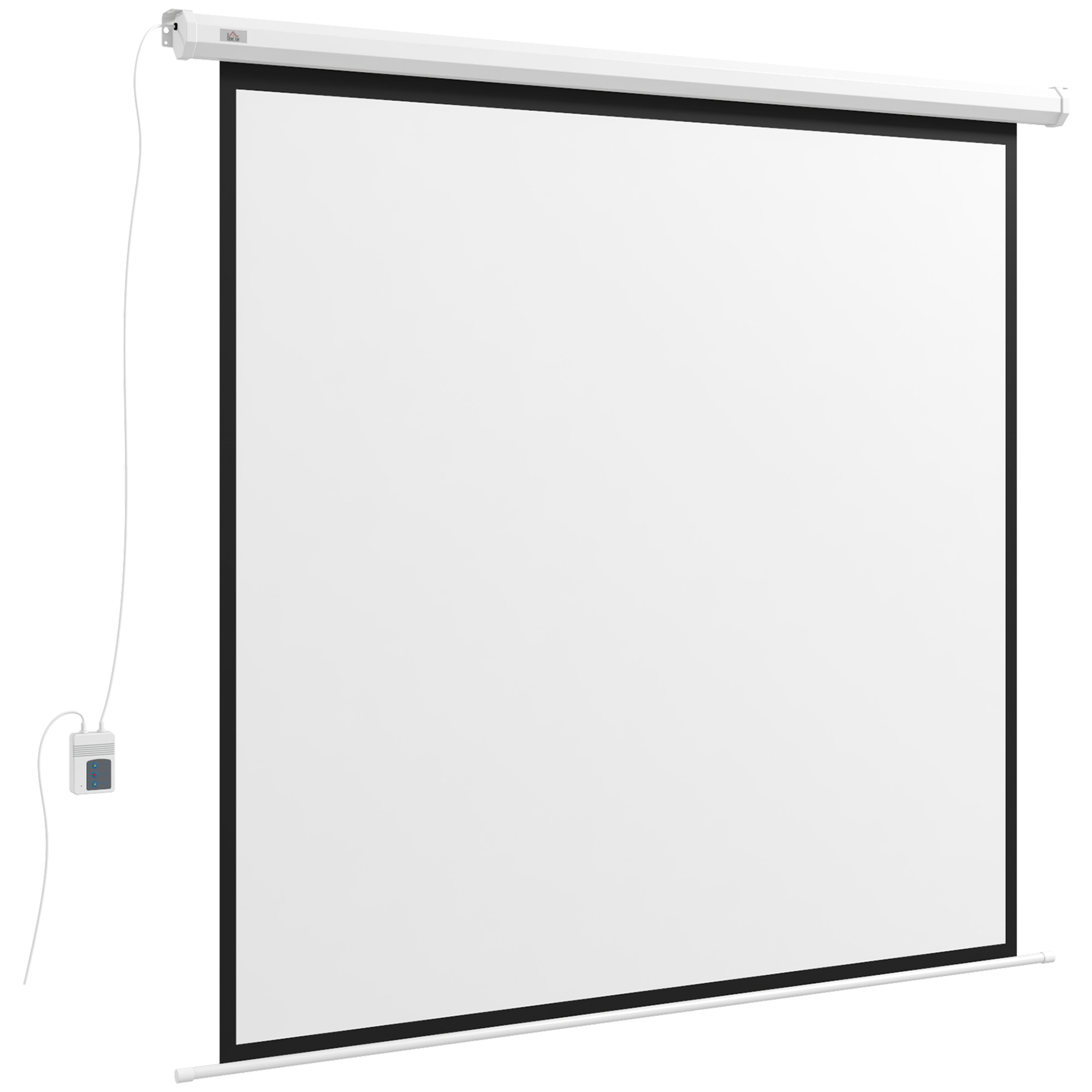 Beamer-Leinwand, 1:1 Format, Fernbedienung, 172 x 172 cm (96 Zoll), Weiß