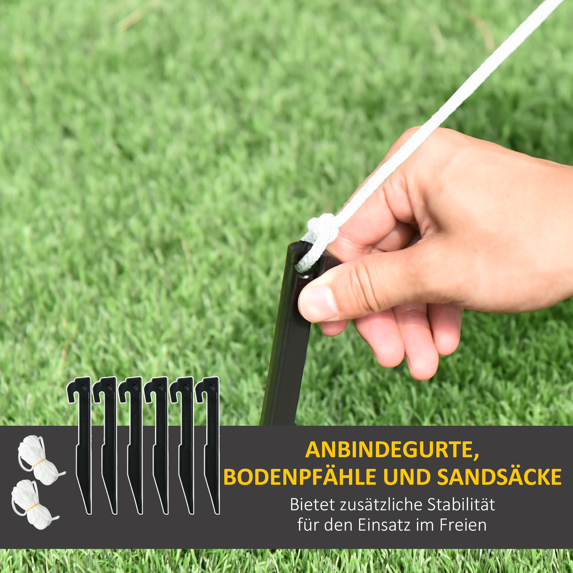 Aufblasbarer Weihnachtsmann, aufblasbare Weihnachtsdekoration, inkl. Gebläse, In- und Outdoor, Weiß+Gold