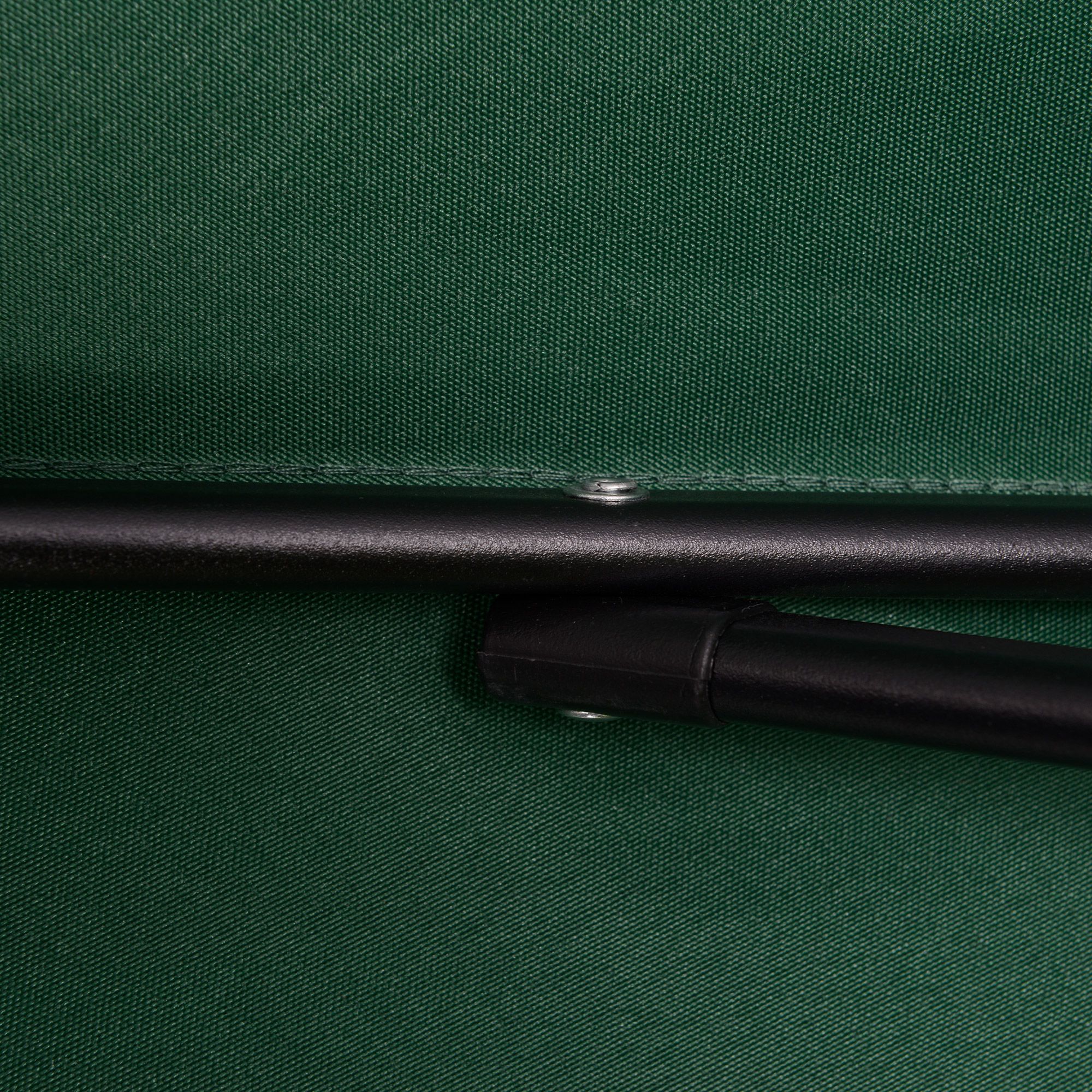 Sonnenschirm Ø196 cm, sechseckig Balkonschirm für Strand Balkon Garten, Grün