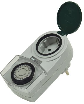 analoge Tages-Zeitschaltuhr "AAZ-7", IP44, max. 3500W / 16A