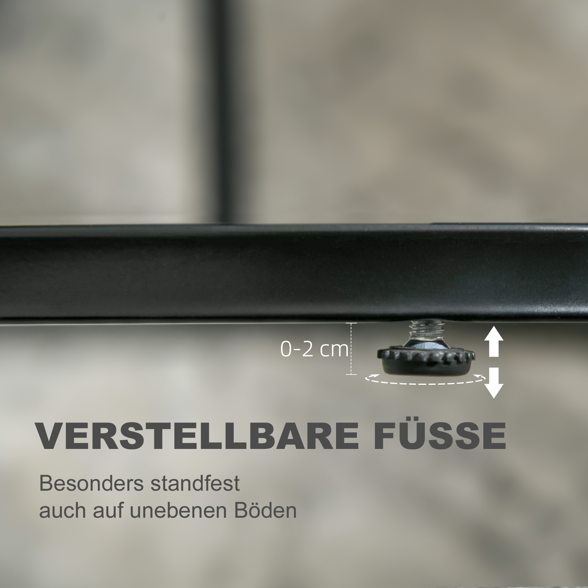 2er-Set Couchtisch, Ovaler und runder Kaffeetisch, stapelbar, Marmoroptik, MDF, Metall, Ø50 x 50,5H cm, Schwarz