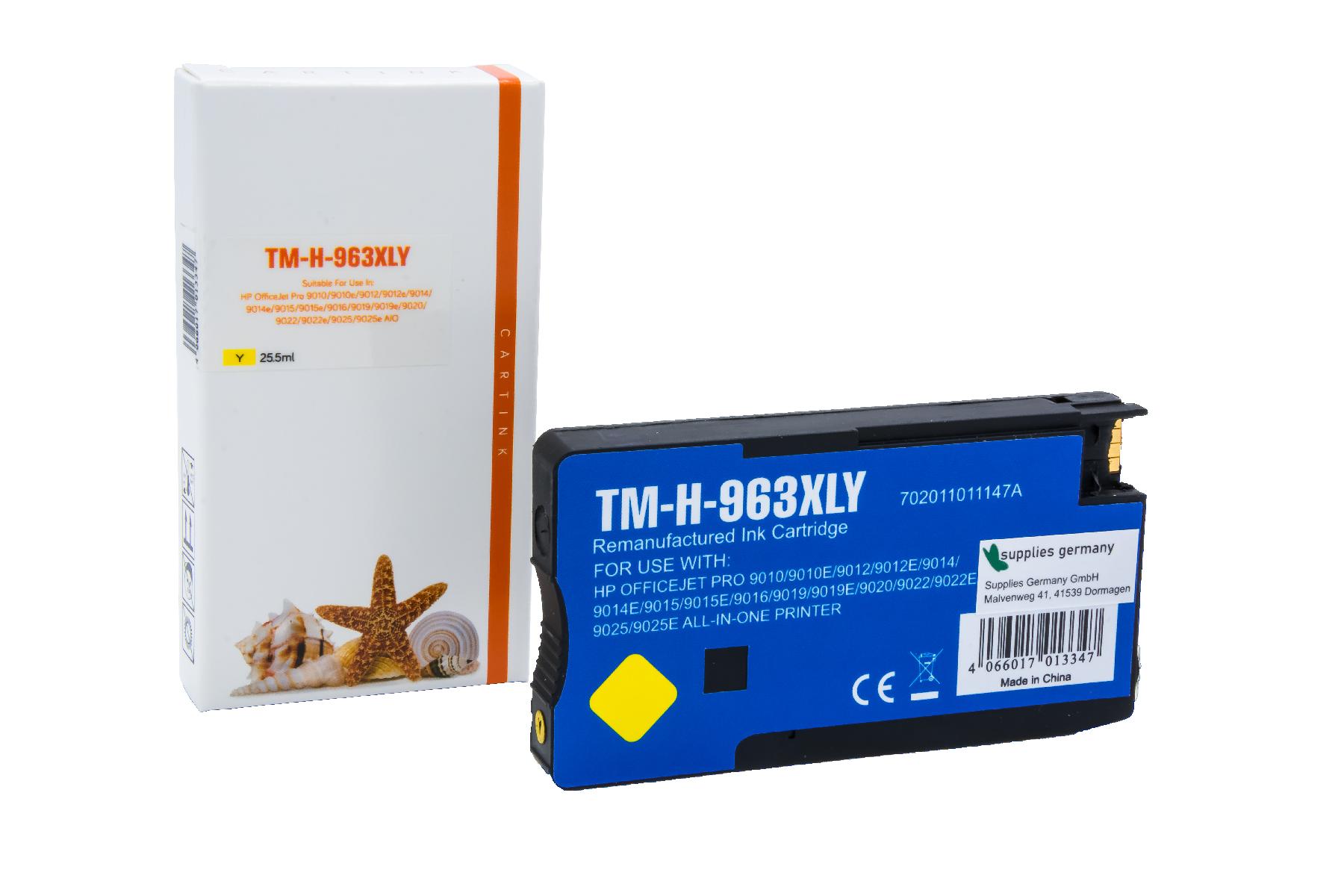 963XLY Refill Tinte gelb für HP / 3JA29AE / 25,5ml
