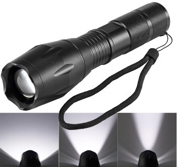 LED-Taschenlampe "CTL10 Zoom" 10W, ØxL 136x37mm, Zoomfunktion, 350 Lumen