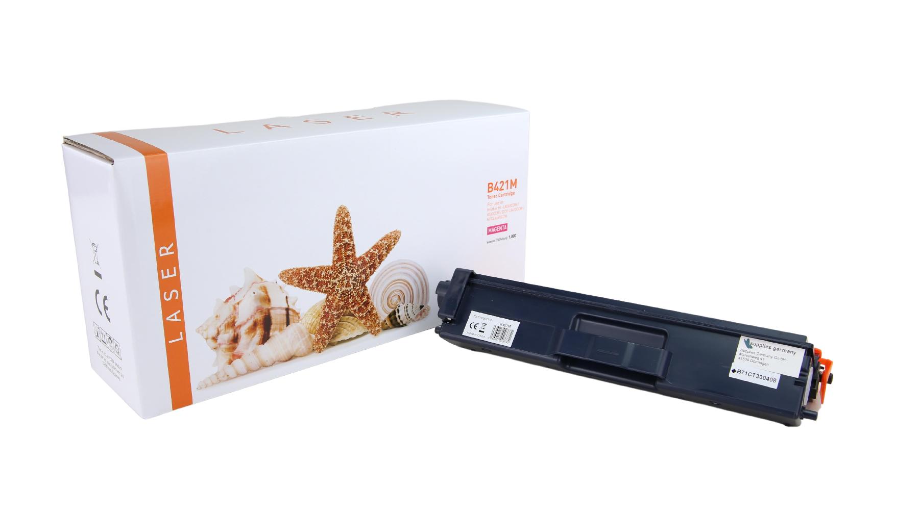 TN421M alternativ Toner magenta für Brother / TN421M / 1.800 Seiten