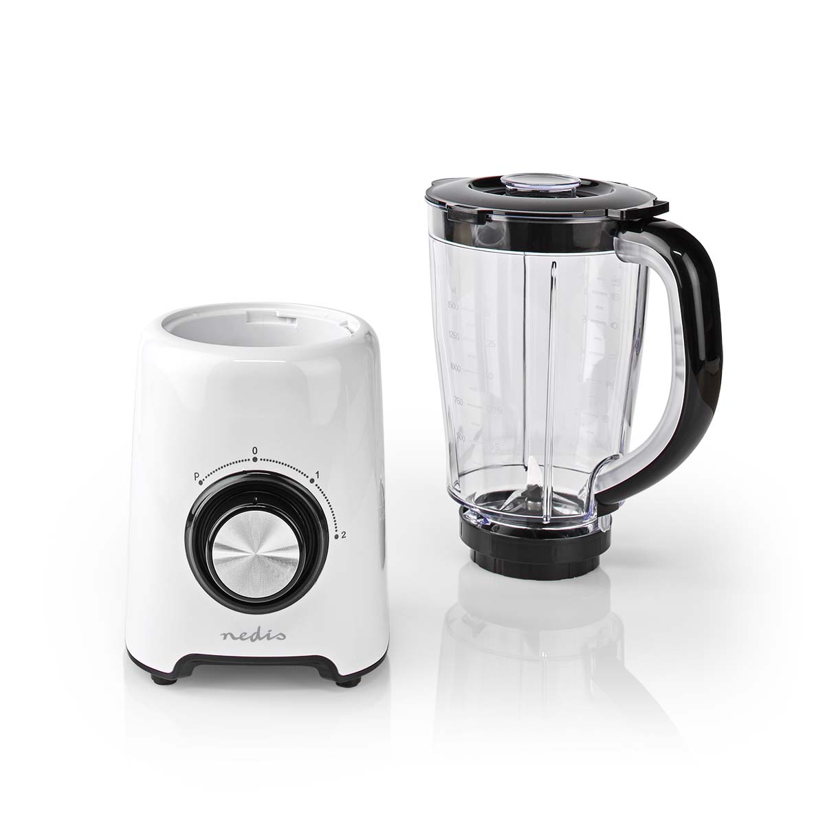 Standmixer | 800 W | 1.5 l | Plastik | 2 Geschindigkeitsstufen | Weiss