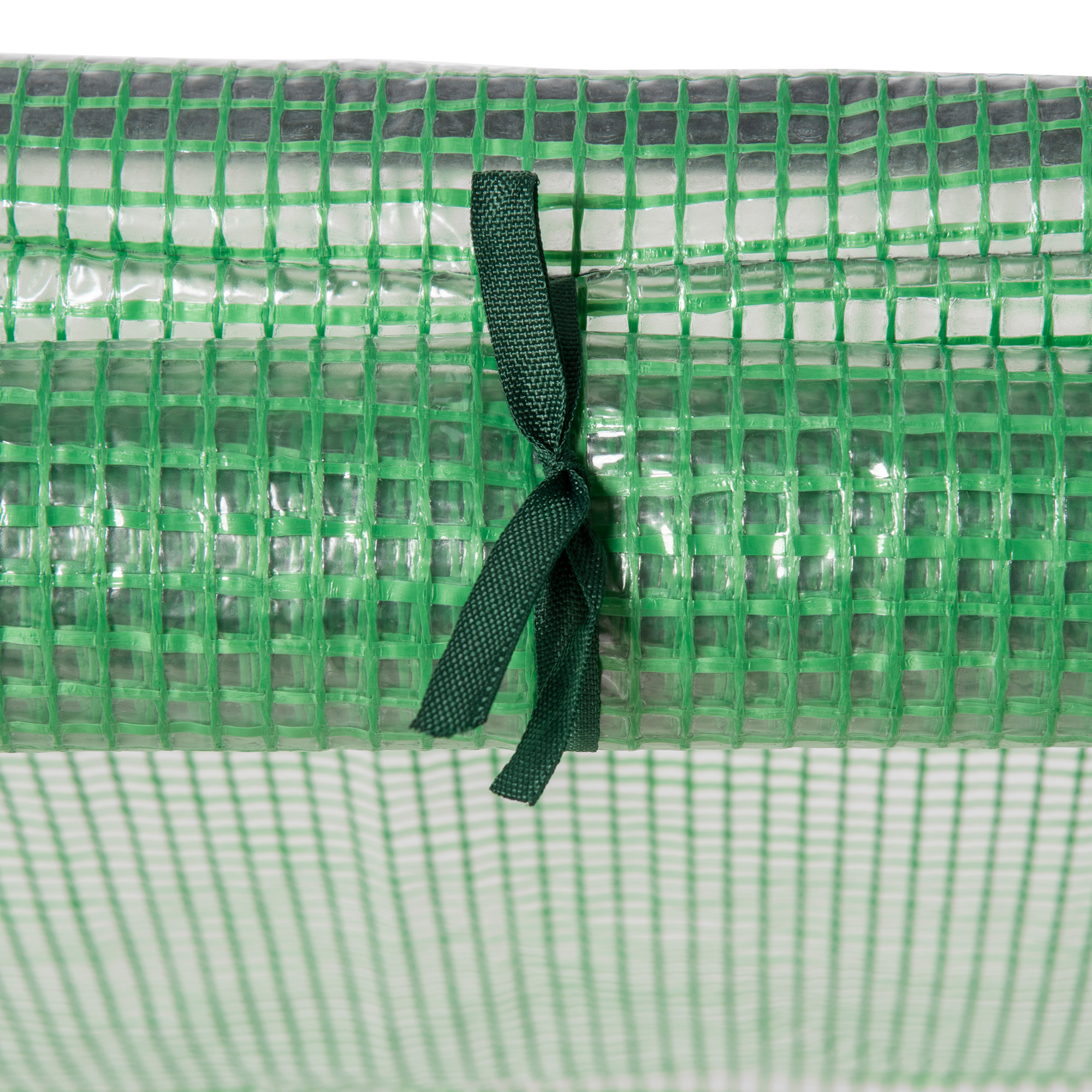 Gewächshaus mit 2 Rollfenster, PE-Gitterfolie, Foliengewächshaus aus Stahl, Treibhaus für Balkon, Garten, Tomatenhaus 180x90x90cm, Tomatengewächshaus für Gemüse, Blumen, Pflanzen, Grün