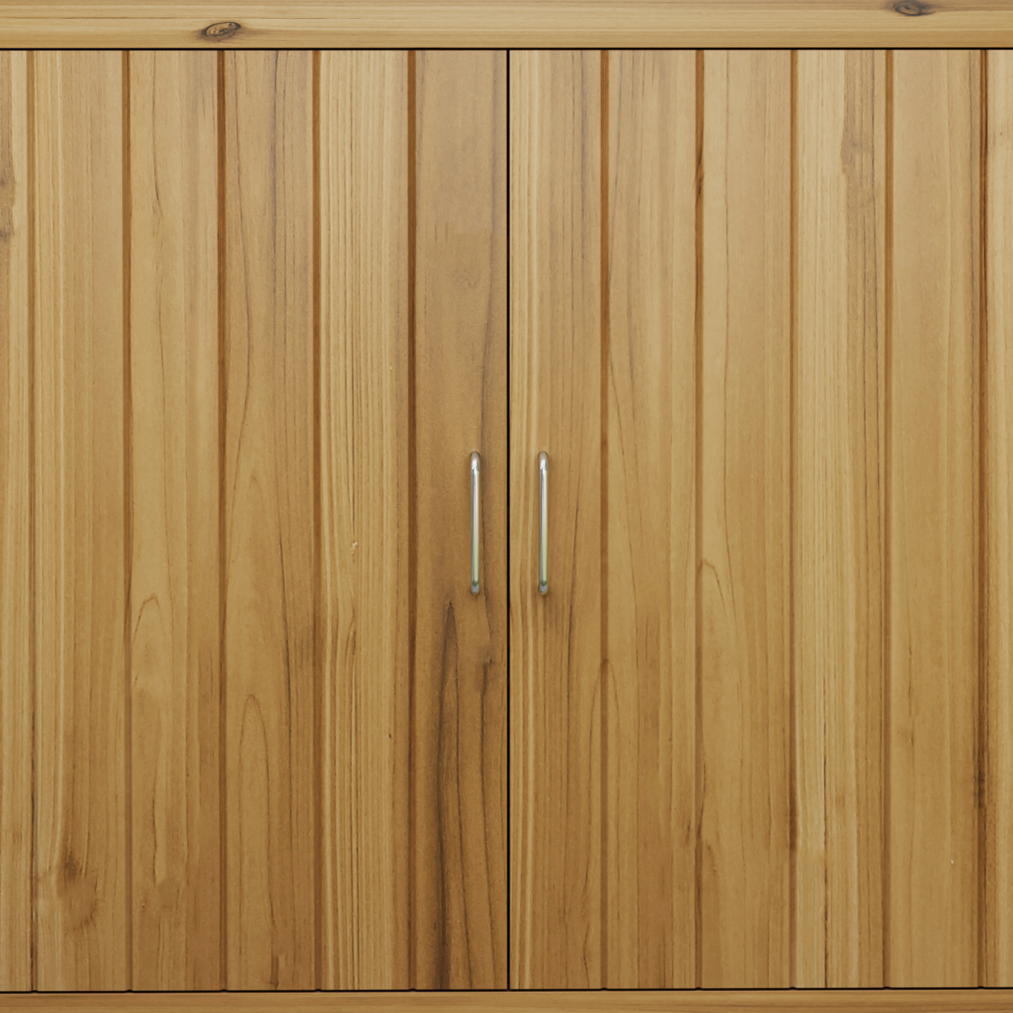 Gartenschrank, Holzkommode mit 2 Regalen für Garten, Terrasse, Wetterfest, 110 x 50 x 85 cm, Braun