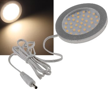 LED-Aufbauleuchte "ABL-R90" warmweiß, 3W, 12V= , 2900K, 337lm