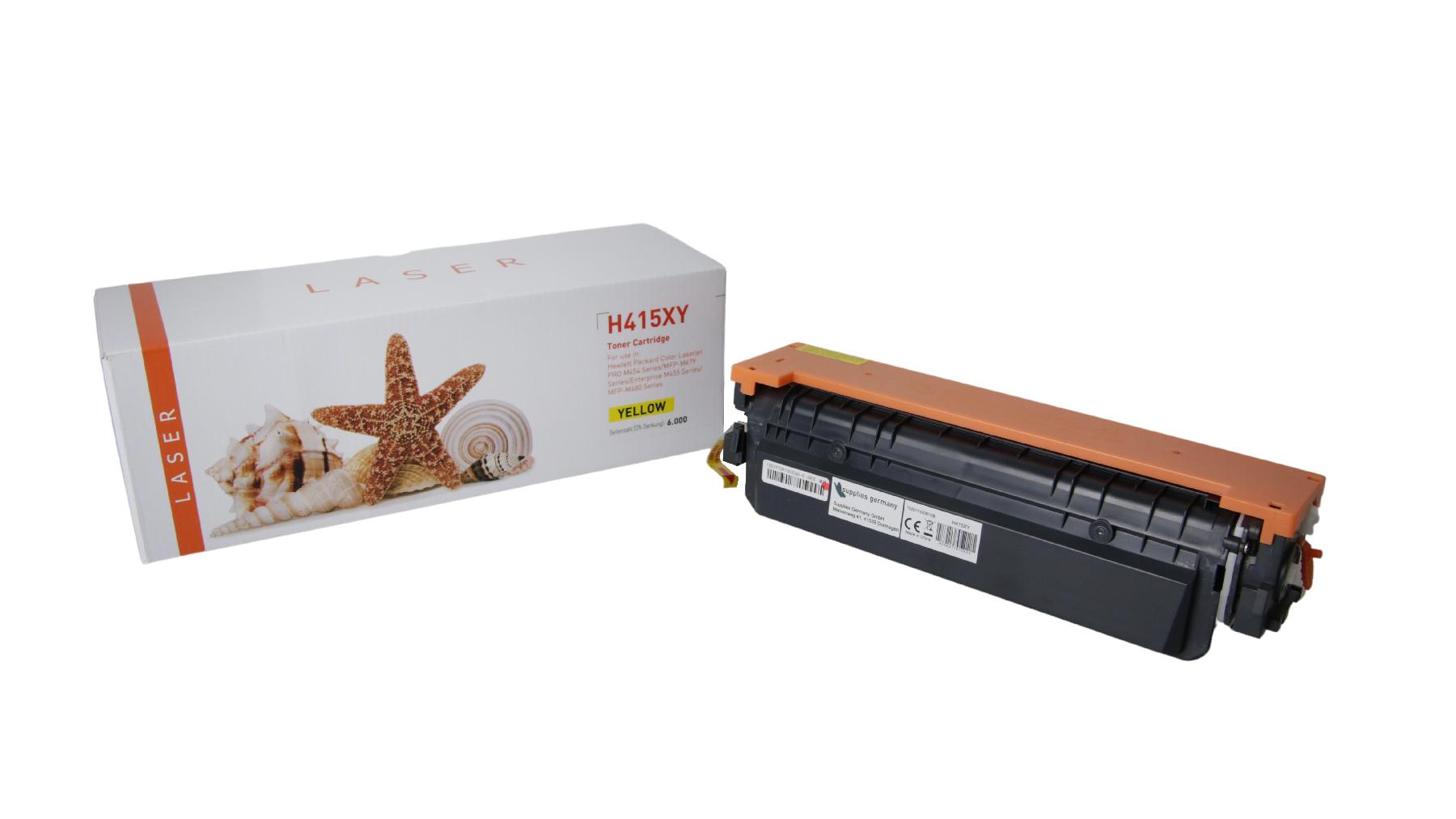 415XY alternativ Toner gelb für HP / W2032X / 6.000 Seiten