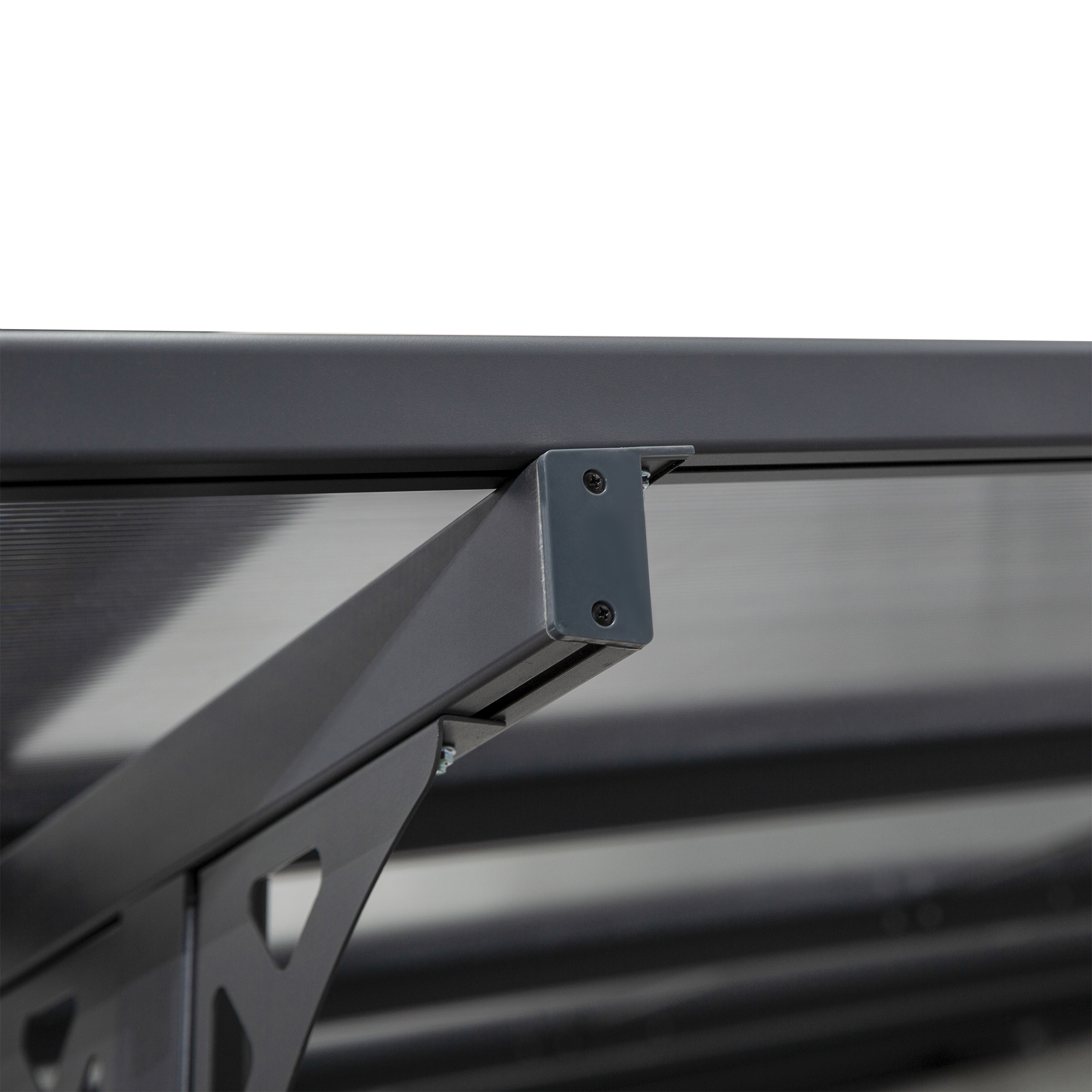 Pergola Pavillon  4.35 x 3.02 m Gartenpavillon Überdachung Zelt 231-250 cm höhenverstellbar Sonnenschutz Terrassendach Anbaupavillion Aluminium Grau