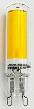 LED Stiftsockel G9, 4W, 480lm, dimmbar, 330°, 230V, 3000k / warmweiß, Glas