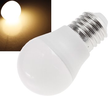 LED Tropfenlampe E27 "promo" warmweiß, 120°, 230V, 5W, 495lm, 3000k LED Tropfenlampe E27 "T50" warmweiß, 3000k, 469lm, 230V/5W