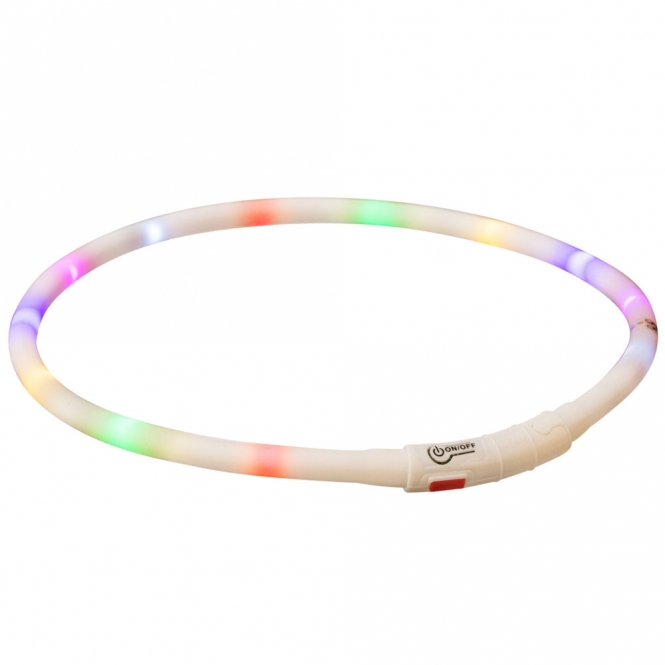 Trixie Flash Leuchtring USB aus Silikon - bunt Trixie Flash Leuchtring USB aus Silikon - bunt