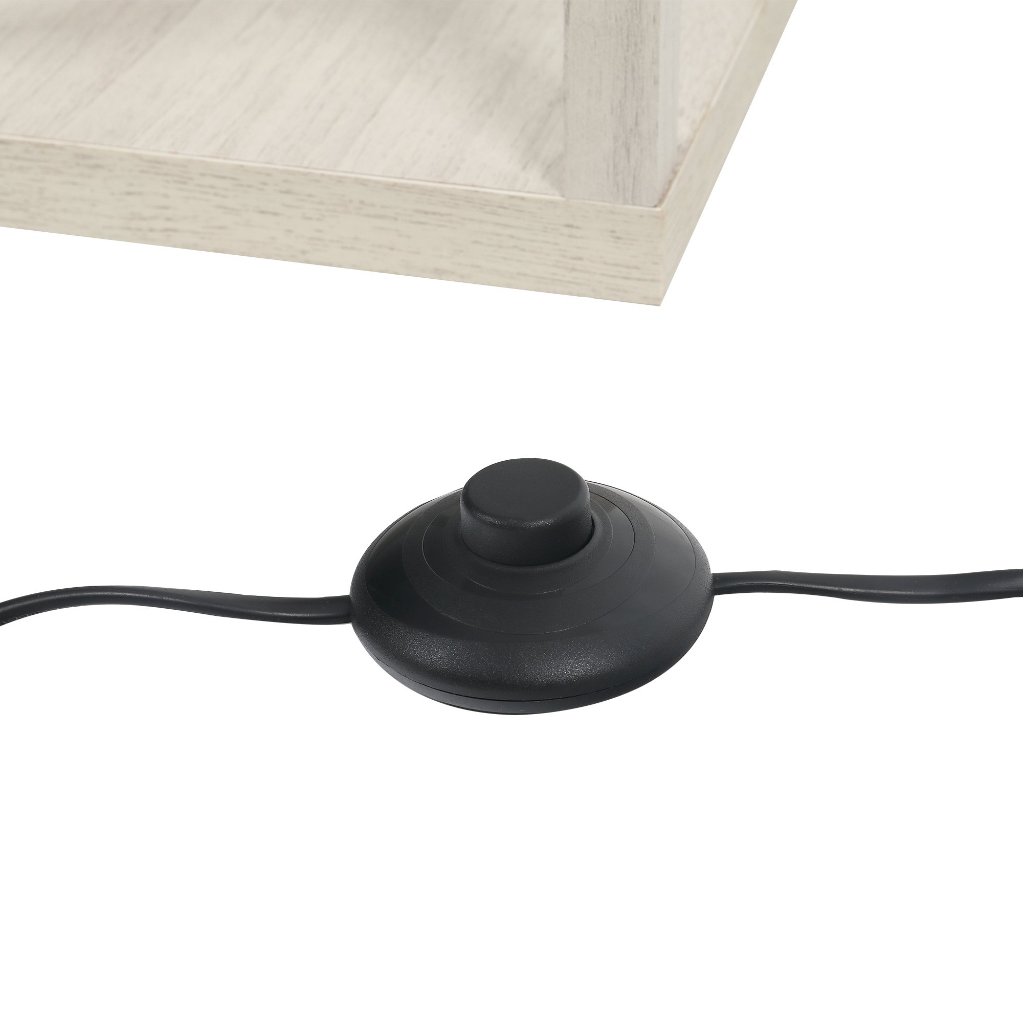 Stehlampe mit Regalen, Stehleuchte, Holz, 26 x 26 x 160 cm, für Wohn-/Schlafzimmer (Ohne Glühbirne)