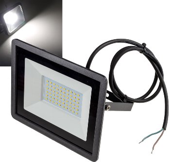 LED-Fluter SlimLine 48W, 12-24V=, IP65, 4123 Lumen, 4000K, neutralweiß LED-Fluter SlimLine 48W, 12-24V=, IP65, 4123 Lumen, 4000K, neutralweiß