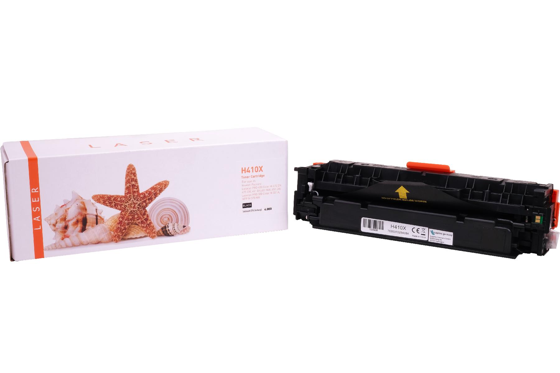 CE410X alternativ Toner schwarz für HP  / CE410X / 305X / 4.000 Seiten