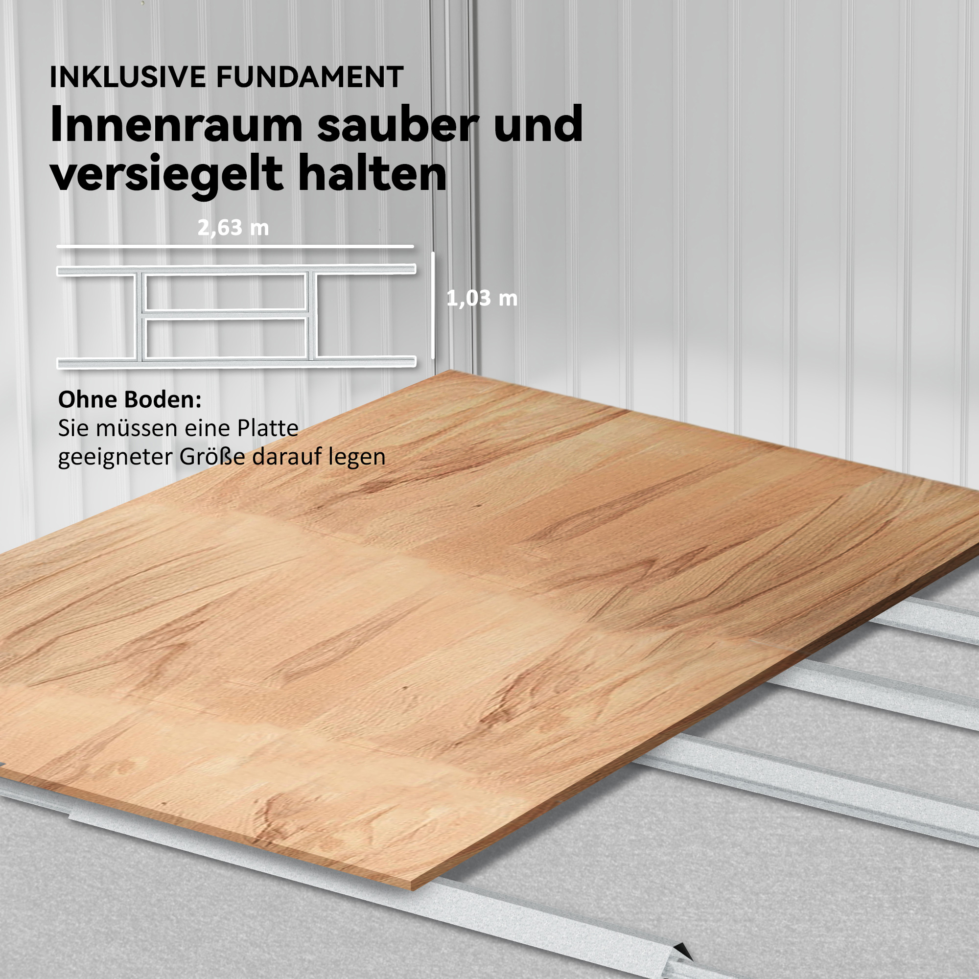 Geräteschuppen aus Metall mit Schiebetüren und Belüftungsfenstern, 277 x 195 x 192 cm, Dunkelgrau