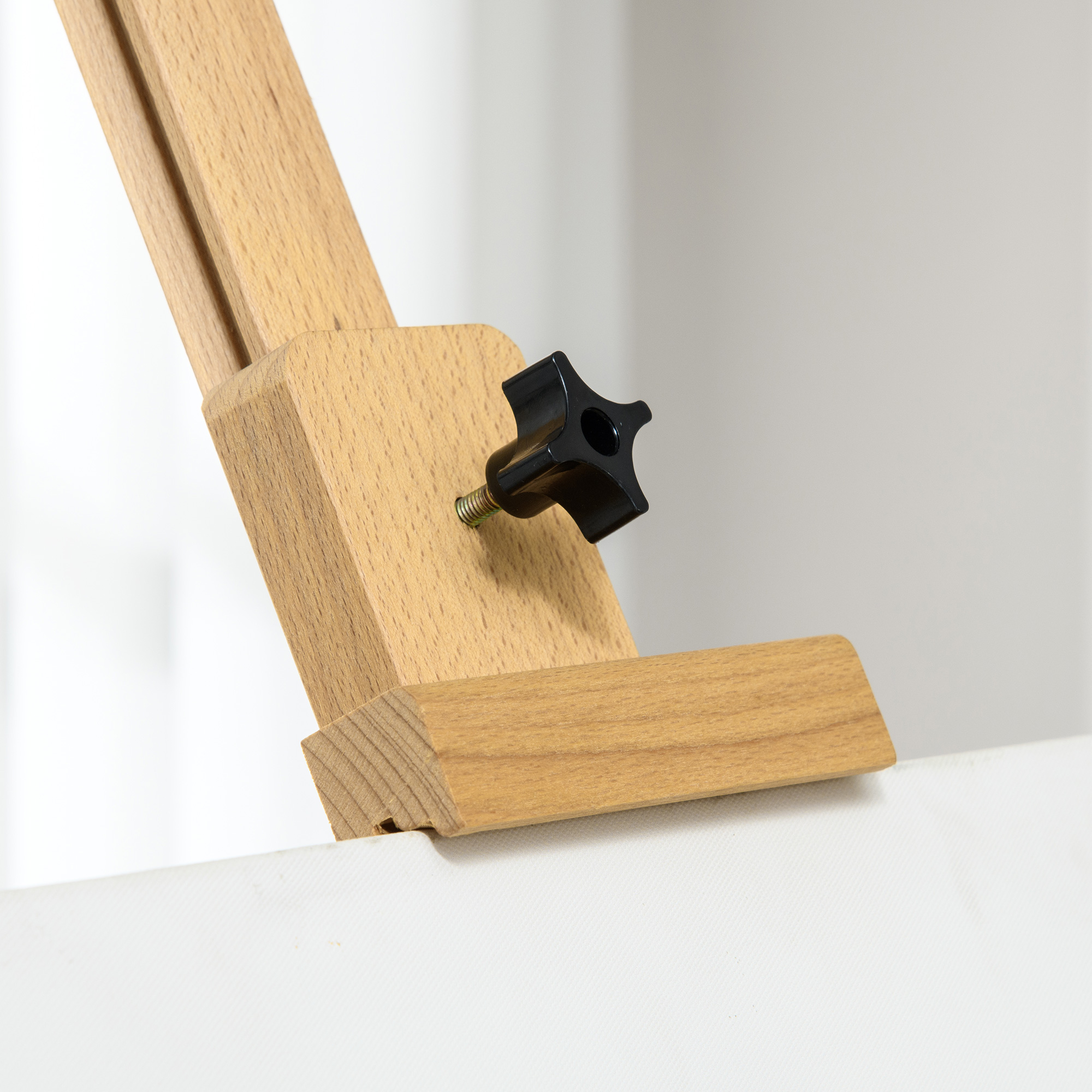 Staffelei, Holzstaffelei, höhenverstellbar, klappbar, Stiftablage, Buchenholz, 65 x 110 x 180-235 cm