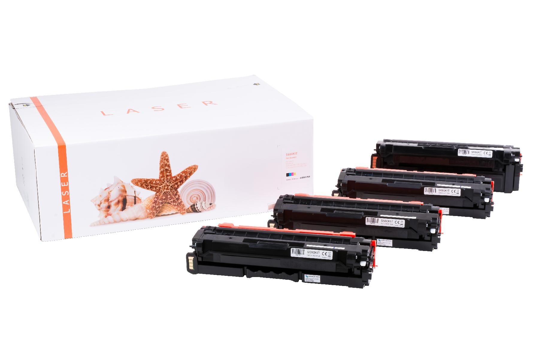 CLP680KIT alternativ Toner Rainbowkit für Samsung / CLT 506L/ELS / BK6.000 / CMY3.500 Seiten