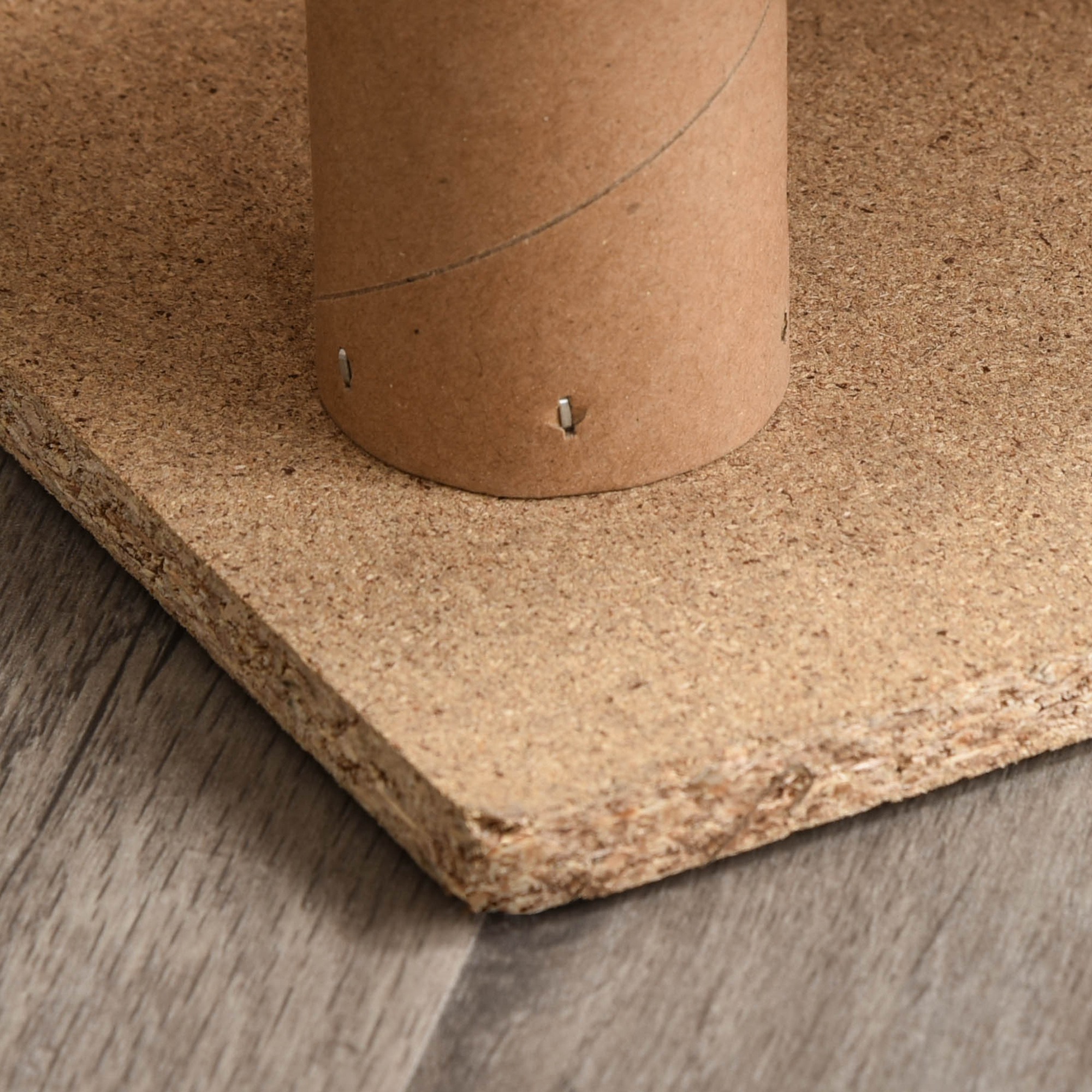 Hundetreppe 4-stufig, 35 cm Katzentreppe für Bett und Sofa, Haustiertreppe für Hunde und Katzen bis 5 kg, Plüschoptik, Beige