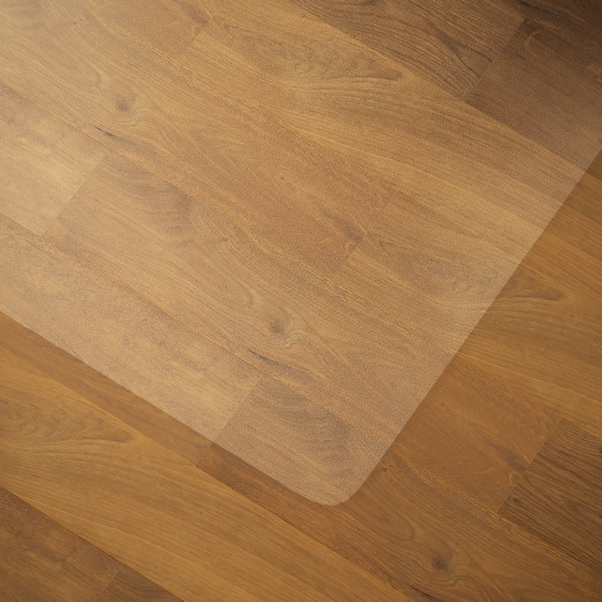 Bodenschutzmatte, rutschfest, 1,5mm dick, 120x120cm, Transparent