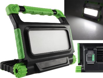 LED Baustrahler mit Akku "BSA-30", 30W, 2400lm, 4500K / neutralweiß LED Baustrahler mit Akku "BSA-30", 30W, 2400lm, 4500K / neutralweiß