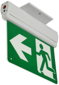 LED Fluchtwegleuchte "NL-8 Multi", Erkennungsw. 25m, IP20, Decken+Wandmont.