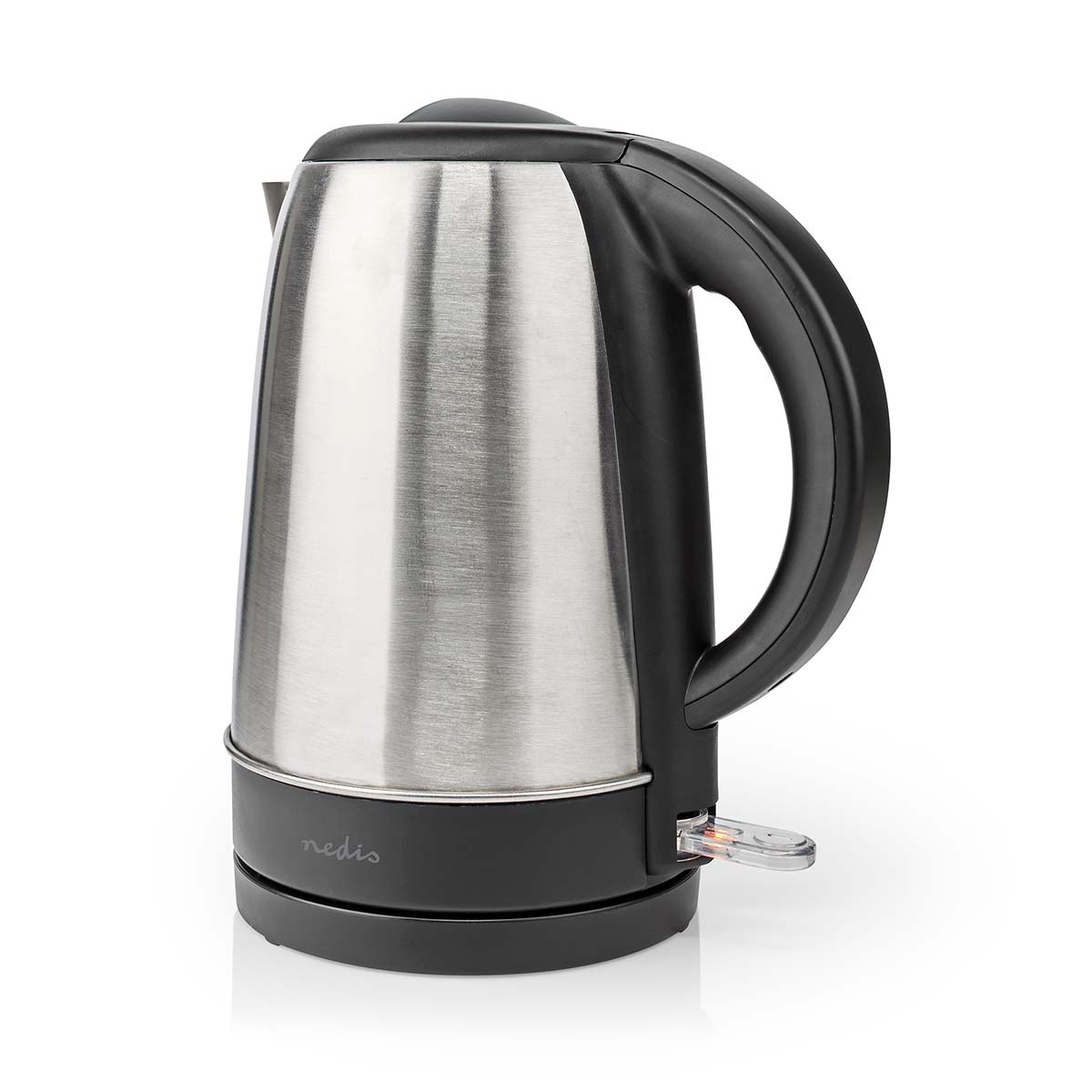 Wasserkocher | 1.7 l | Edelstahl | Aluminium / schwarz | Um 360 Grad drehbar | Verdecktes Heizelement | Strix Controller | Boil-dry protection