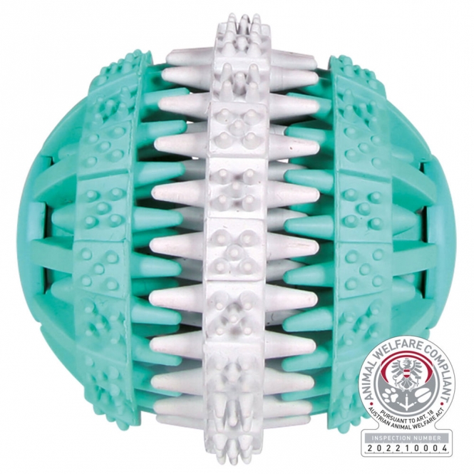 Trixie Denta Fun Ball zweifarbig - 6 cm Trixie Denta Fun Ball zweifarbig - 7 cm